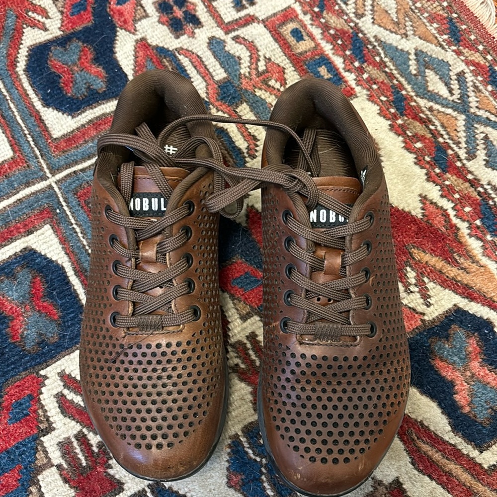 NoBull Project Shoes - coffee leather womens. Size 9